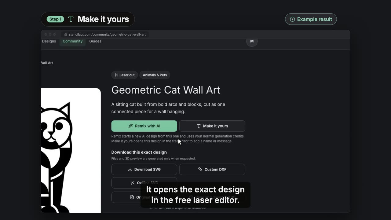 Add a name to a Community design with Make it yours, video poster